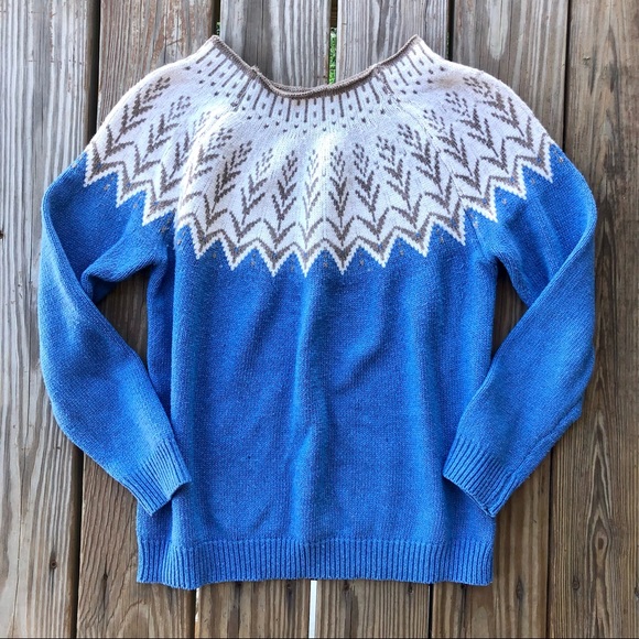 MISSLOOK Sweaters - ✨ Wool ✨ Fair Isle Nordic Crew Neck Sweater